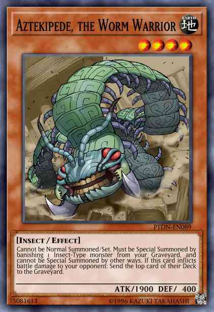Aztekipede, the Worm Warrior - BP03-EN041 - Rare - 1st Edition
