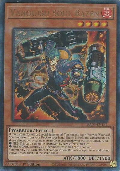 Vanquish Soul Razen - RA05-EN134 - Ultimate Rare - 1st Edition