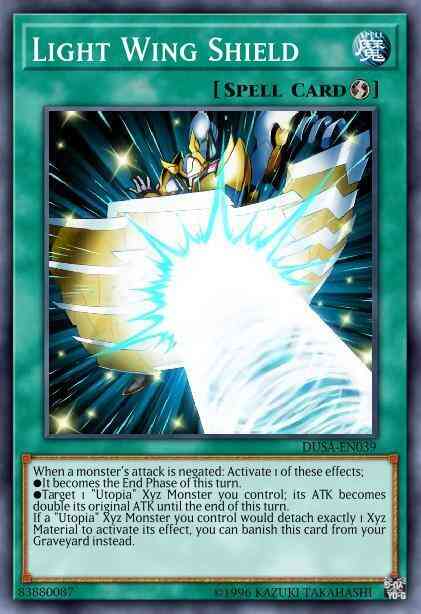 Light Wing Shield - DUSA-EN039 - Ultra Rare - 1st Edition