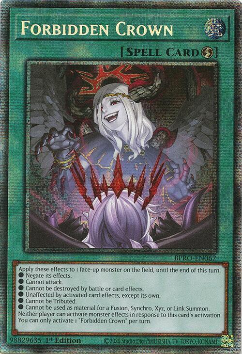 Forbidden Crown - BPRO-EN067 - Starlight Rare - 1st Edition