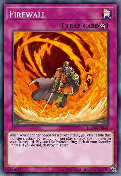Firewall - FOTB-EN060 - Rare - 1st Edition