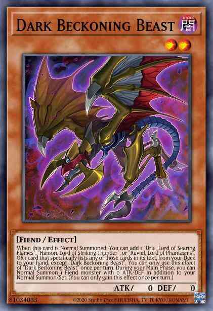Dark Beckoning Beast - SDSA-EN003 - Common - 1st Edition