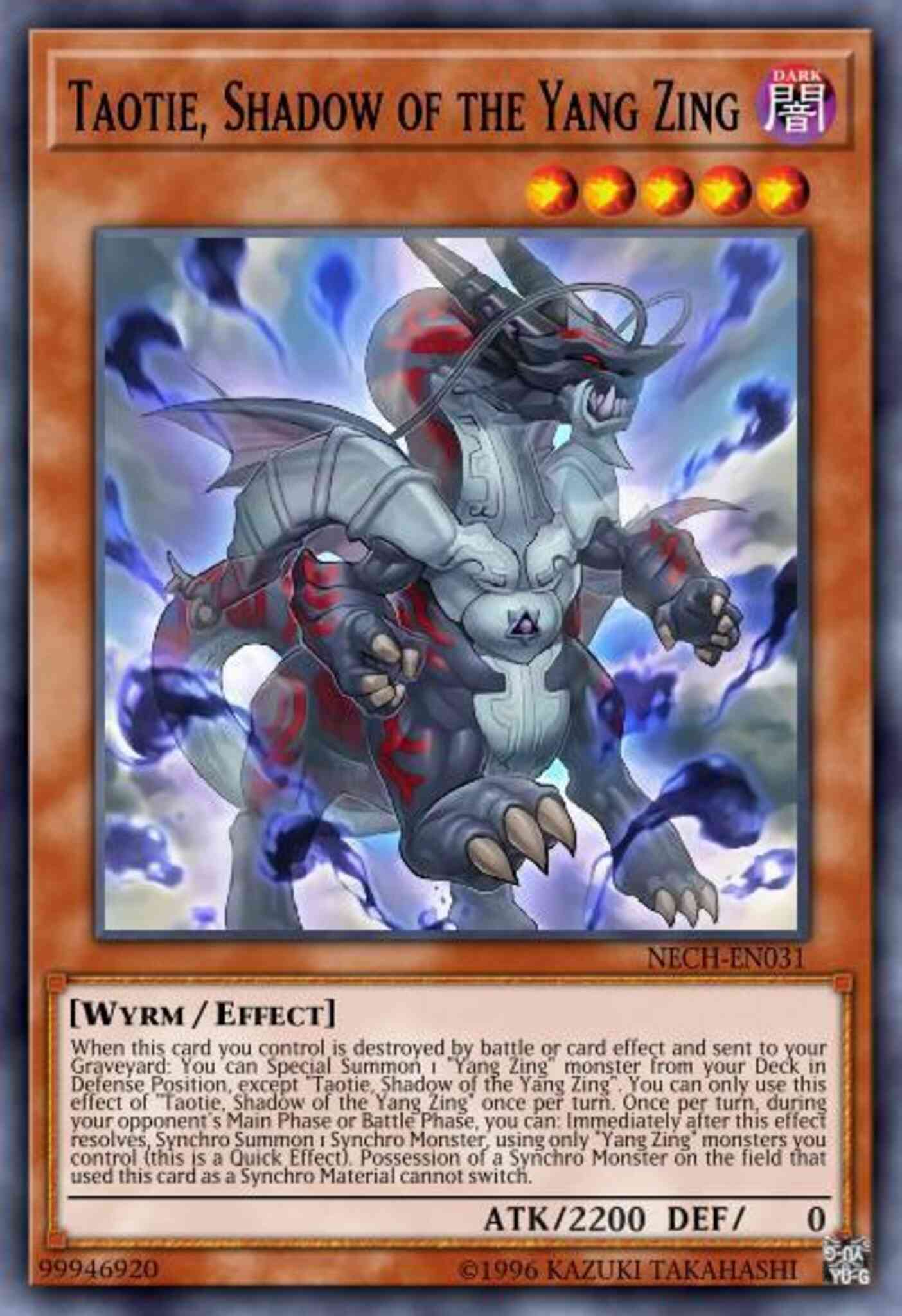 Taotie, Shadow of the Yang Zing - NECH-ENS05 - Super Rare - Limited