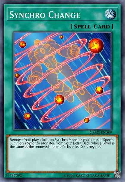 Synchro Change - CRMS-EN089 - Rare - Unlimited