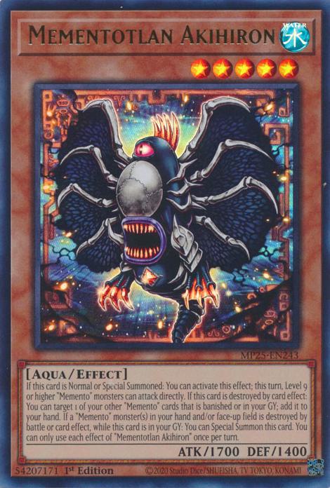 Mementotlan Akihiron - MP25-EN243 - Ultra Rare - 1st Edition