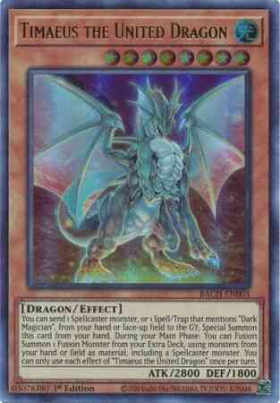 Timaeus the United Dragon - BACH-EN003 - Ultra Rare - 1st Edition