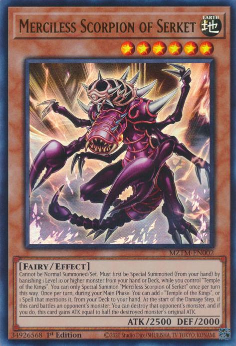 Merciless Scorpion of Serket - MZTM-EN002 - Ultra Rare - 1st Edition