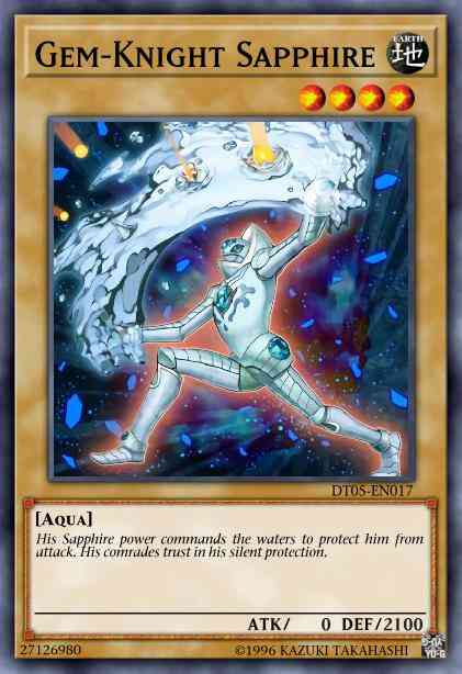 Gem-Knight Sapphire - HA05-EN002 - Super Rare - 1st Edition