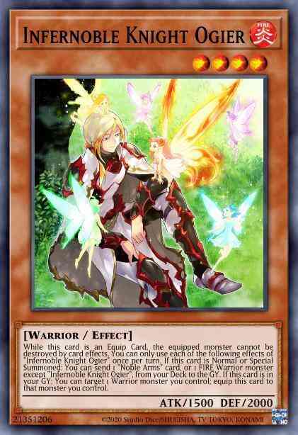 Infernoble Knight Ogier - ROTD-EN013 - Super Rare - 1st Edition