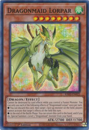 Dragonmaid Lorpar - RA03-EN022 - Super Rare - 1st Edition