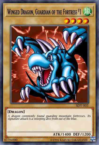 Winged Dragon, Guardian of the Fortress #1 - LCYW-EN009 - Ultra Rare - 1st Edition