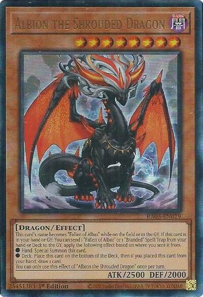 Albion the Shrouded Dragon - RA05-EN019 - Ultimate Rare - 1st Edition