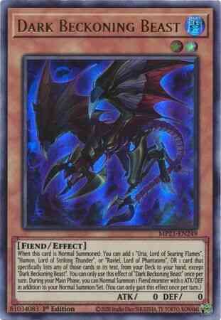 Dark Beckoning Beast - MP21-EN249 - Ultra Rare - 1st Edition