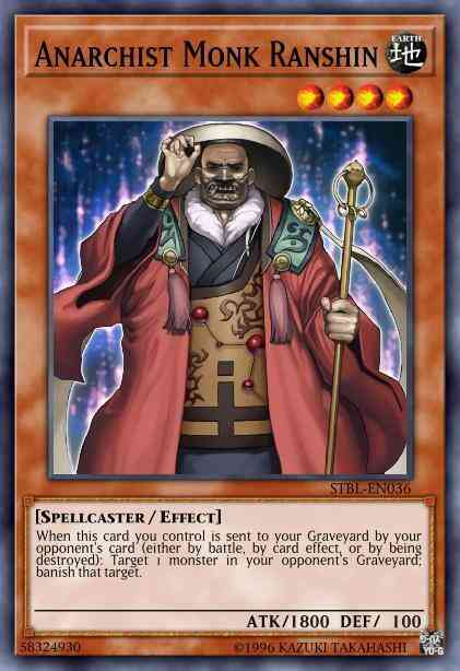 Anarchist Monk Ranshin - BP02-EN092 - Mosaic Rare - Unlimited