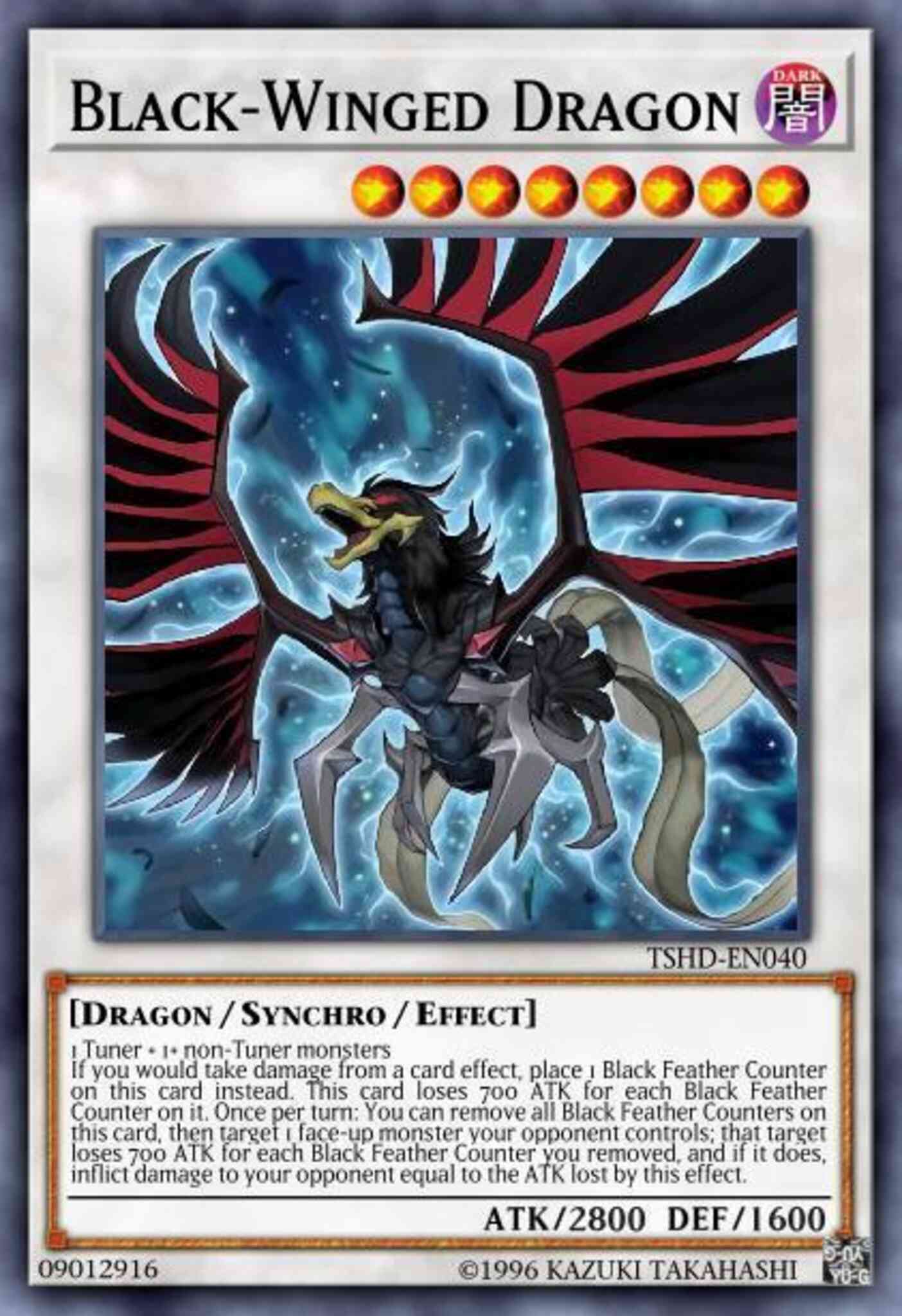 Black-Winged Dragon - TSHD-EN040 - Ghost Rare - Unlimited