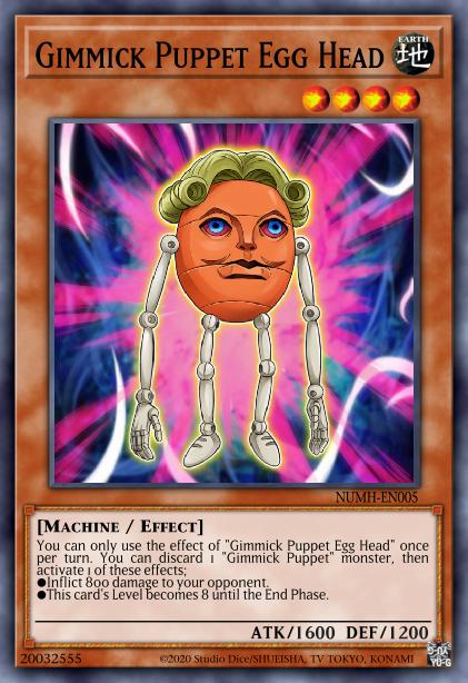 Gimmick Puppet Egg Head - NUMH-EN005 - Super Rare - Unlimited