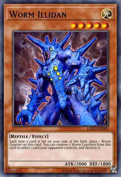 Worm Illidan - DT01-EN083 - Duel Terminal Super Parallel Rare - Duel Terminal
