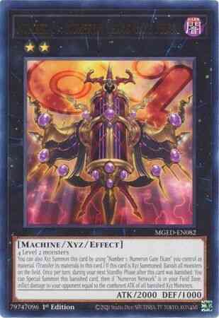 Number C1: Numeron Chaos Gate Sunya - MGED-EN082 - Rare - 1st Edition