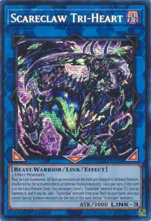 Scareclaw Tri-Heart - MP23-EN088 - Prismatic Secret Rare - 1st Edition