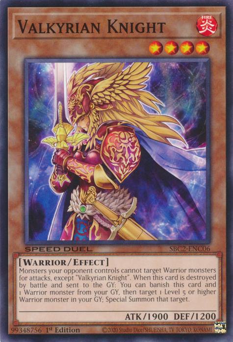 Valkyrian Knight - SBC2-ENC06 - Common - 1st Edition