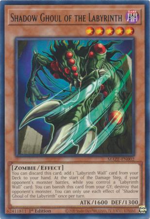 Shadow Ghoul of the Labyrinth - MAZE-EN002 - Rare - 1st Edition