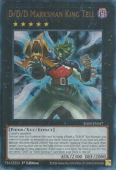 D/D/D Marksman King Tell - RA05-EN047 - Ultimate Rare - 1st Edition