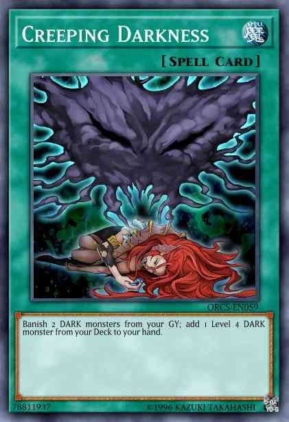 Creeping Darkness - DESO-EN058 - Super Rare - 1st Edition