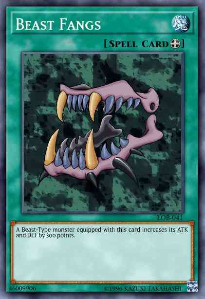 Beast Fangs - LOB-041 - Common - 1st Edition