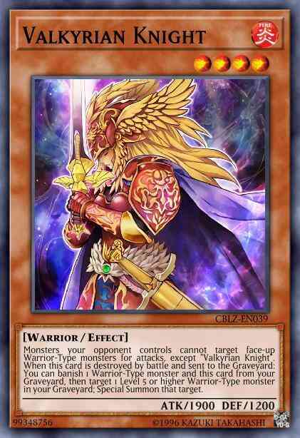 Valkyrian Knight - CBLZ-EN039 - Super Rare - Unlimited