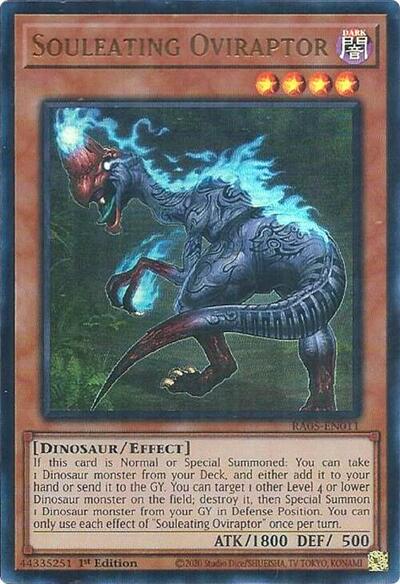 Souleating Oviraptor - RA05-EN011 - Ultra Rare - 1st Edition