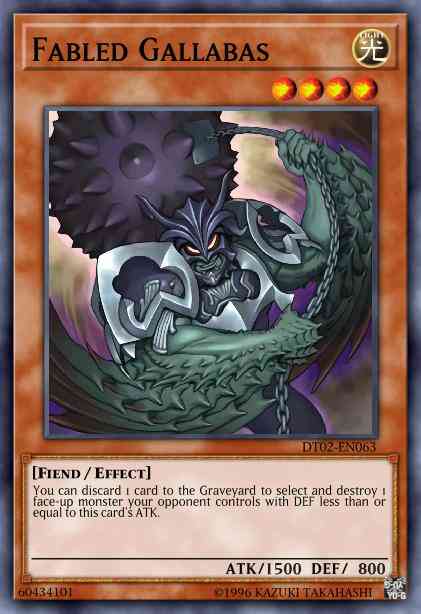 Fabled Gallabas - HA02-EN033 - Secret Rare - Unlimited