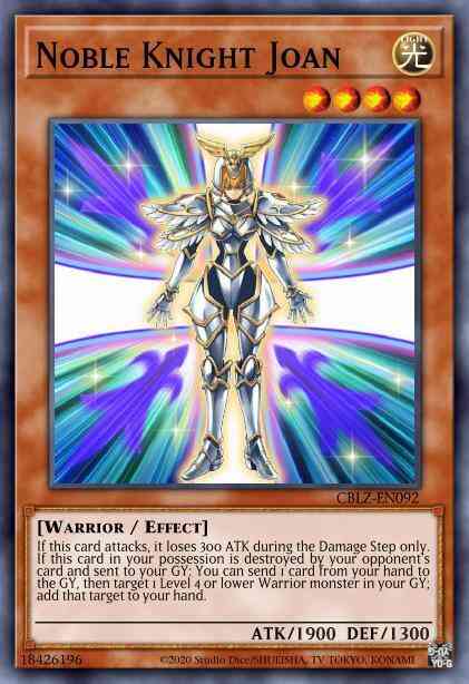 Noble Knight Joan - CBLZ-EN092 - Rare - Unlimited