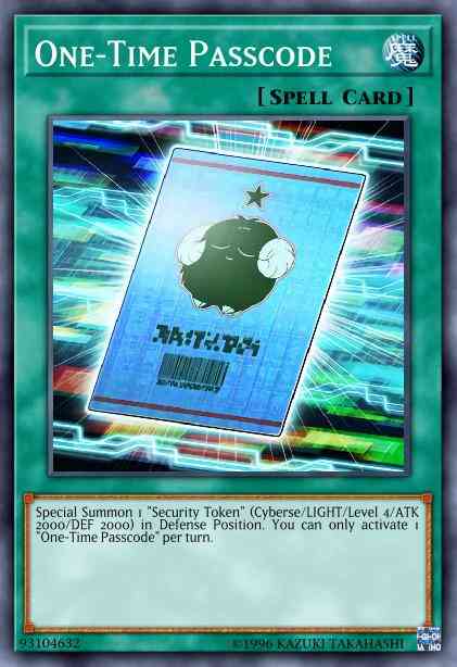 One-Time Passcode - CIBR-EN061 - Rare - 1st Edition