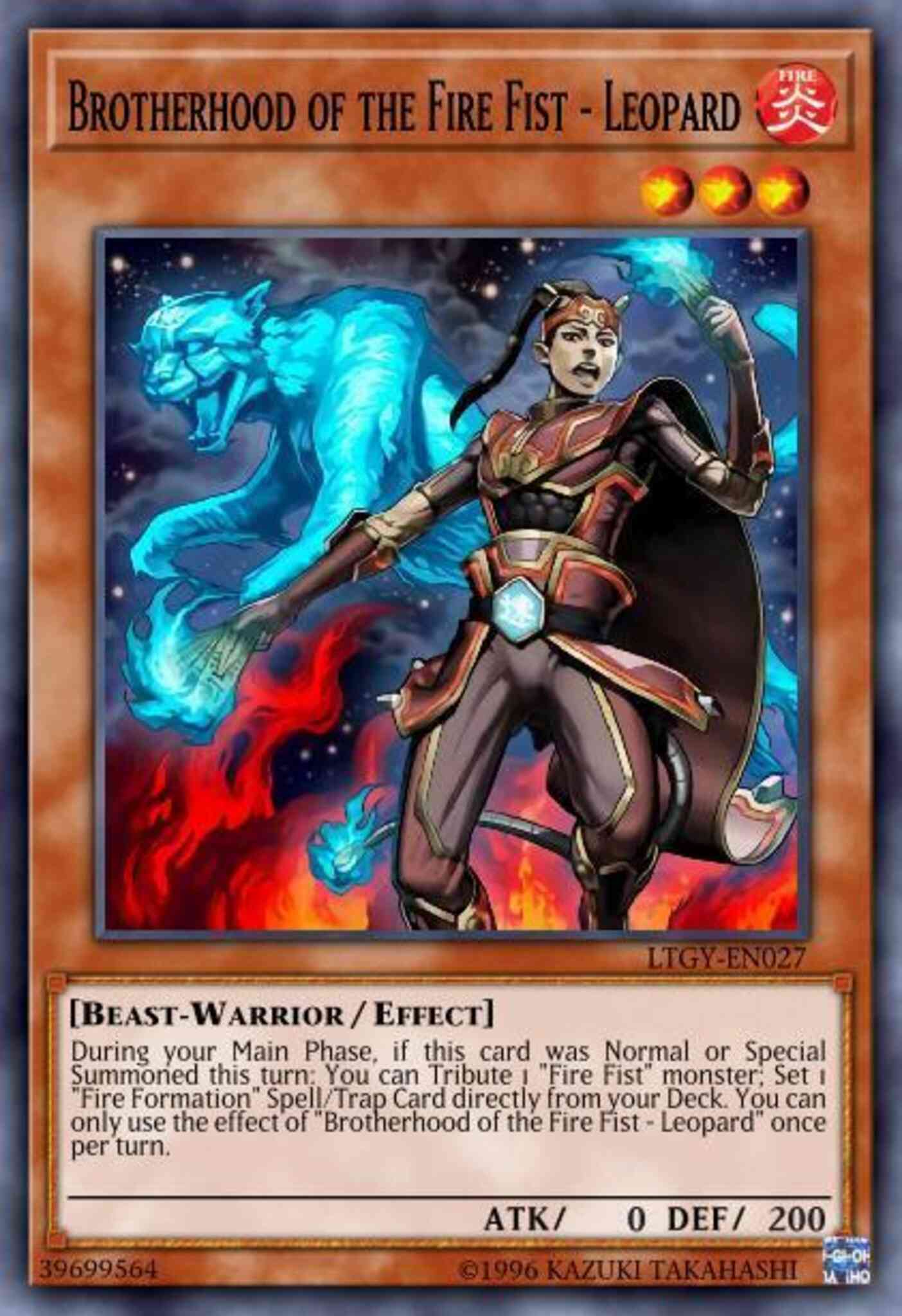 Brotherhood of the Fire Fist - Leopard - LTGY-EN027 - Common - 1st Edition
