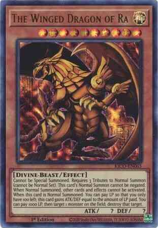 The Winged Dragon of Ra - KICO-EN065 - Pharaoh Ultra Rare - 1st Edition