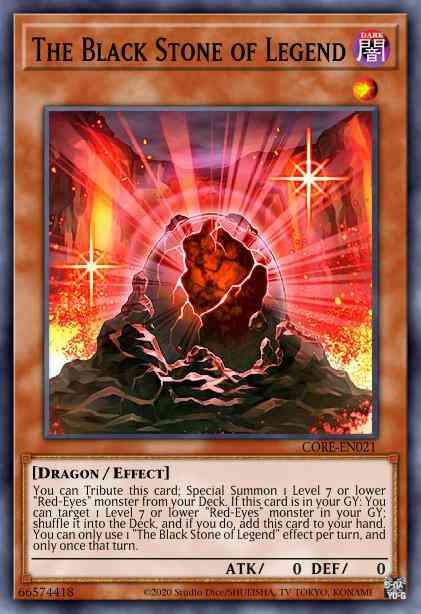 The Black Stone of Legend - CORE-EN021 - Secret Rare - 1st Edition