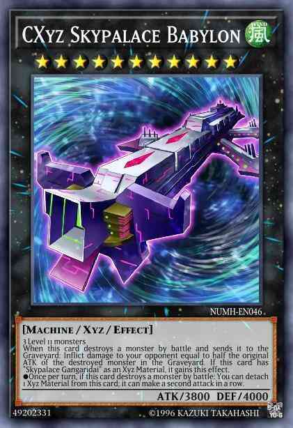 CXyz Skypalace Babylon - NUMH-EN046 - Secret Rare - 1st Edition