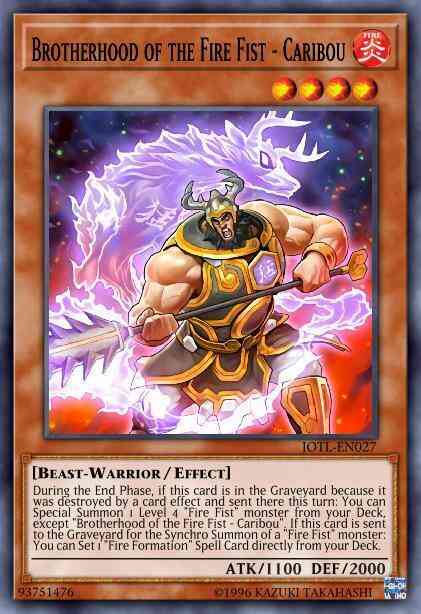 Brotherhood of the Fire Fist - Caribou - JOTL-EN027 - Common - Unlimited