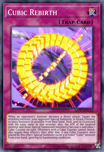 Cubic Rebirth - MVP1-ENG43 - Gold Rare - 1st Edition