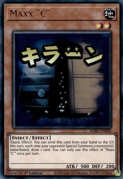 Maxx "C" - Stamp - RA05-EN089 - Ultra Rare - 1st Edition