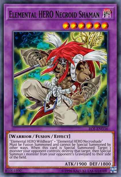 Elemental HERO Necroid Shaman - EOJ-EN036 - Common - Unlimited