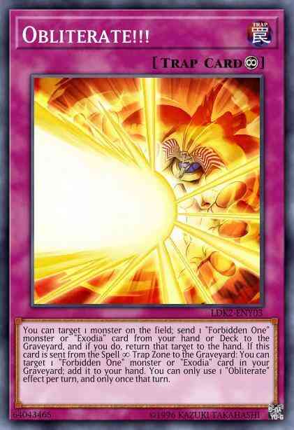 Obliterate!!! - LDK2-ENY03 - Ultra Rare - 1st Edition