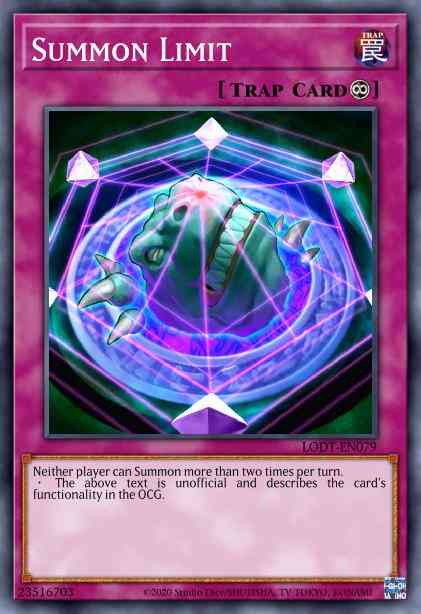 Summon Limit (Blue) - DL17-EN018 - Rare - Unlimited