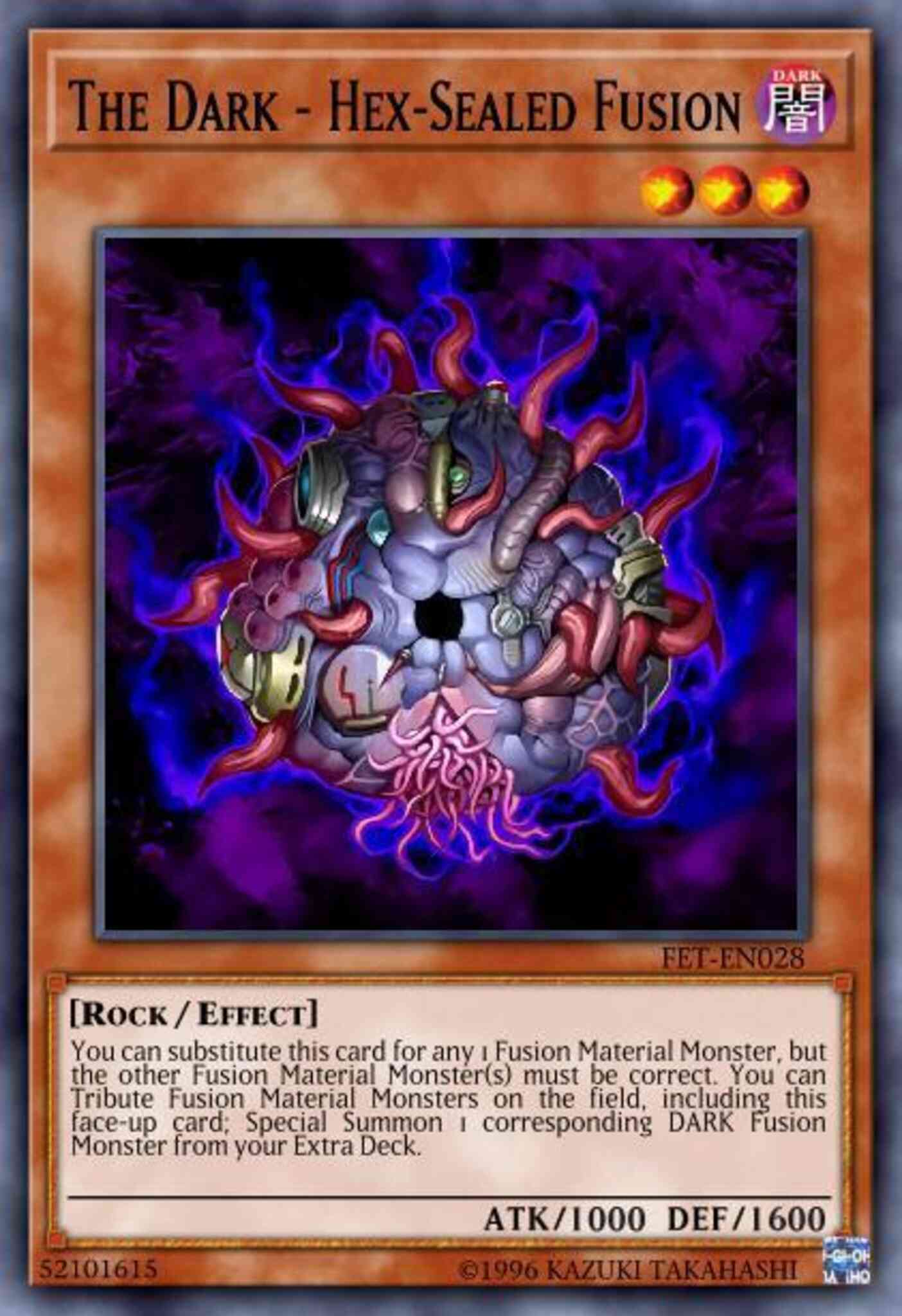 The Dark - Hex-Sealed Fusion - FET-EN028 - Common - 1st Edition