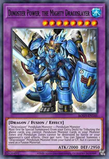 Dinoster Power, the Mighty Dracoslayer - BOSH-EN046 - Rare - Unlimited