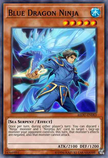 Blue Dragon Ninja - REDU-EN083 - Super Rare - 1st Edition