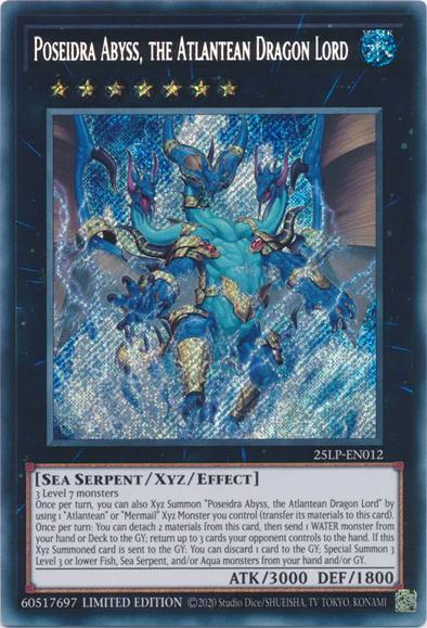 Poseidra Abyss, the Atlantean Dragon Lord - 25LP-EN012 - Secret Rare - Limited