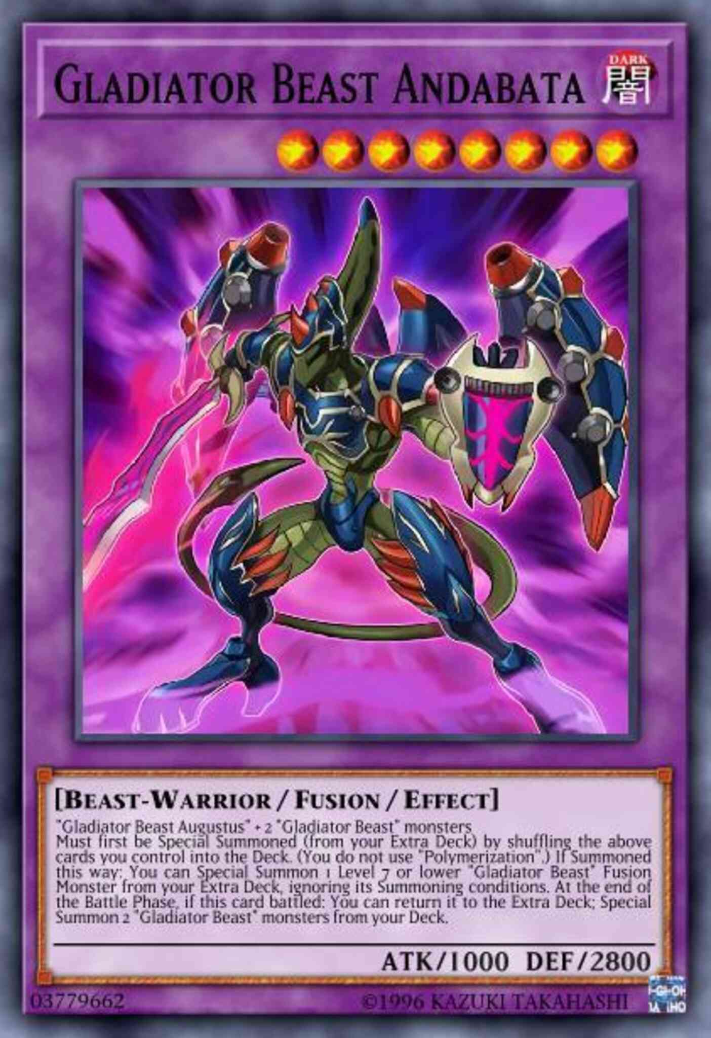 Gladiator Beast Andabata - BLLR-EN022 - Ultra Rare - 1st Edition