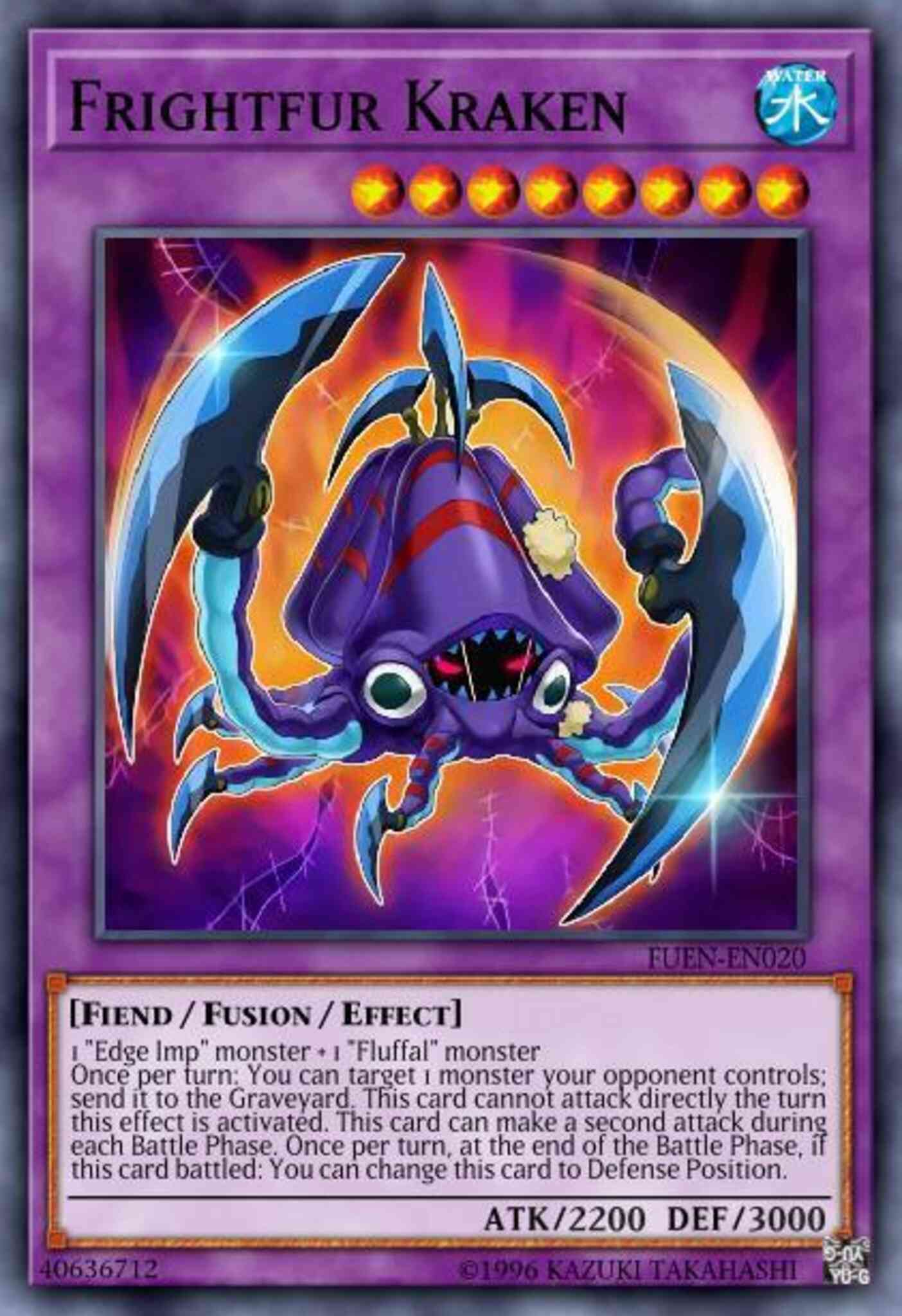 Frightfur Kraken - FUEN-EN020 - Secret Rare - 1st Edition