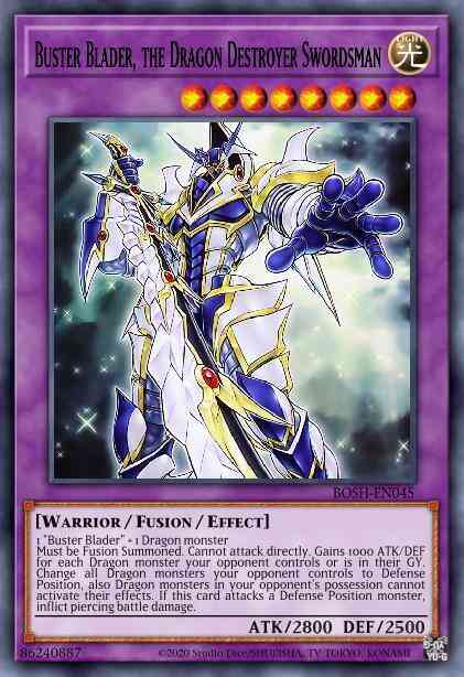Buster Blader, the Dragon Destroyer Swordsman - BOSH-EN045 - Secret Rare - 1st Edition